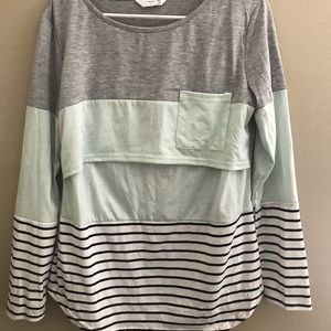 Long Sleeve Nursing Friendly Top